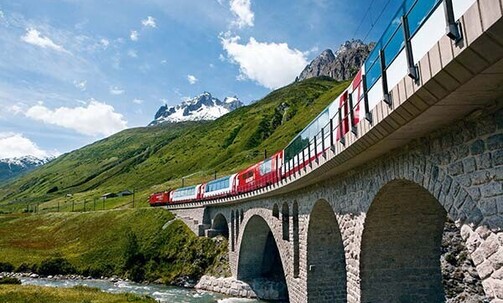 10-Night Rhine River Cruise & Glacier Express Train Package w/Free Drinks